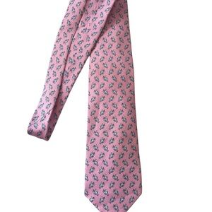 Sero silk pink lobster Pink Men's Tie Preppy New England